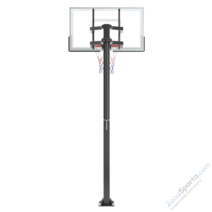 Баскетбольная стойка стационарная UNIX Line B-Stand-PC 54x32 R45 H230-305 см BSTSSTPR305_54PCBK