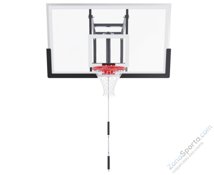 Баскетбольный щит DFC со съёмным регулятором высоты, стекло 6 мм, 136 х 80 см