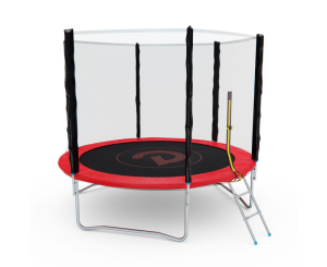 Батут с сеткой DFC Pelpo 8ft с лестницей, Red