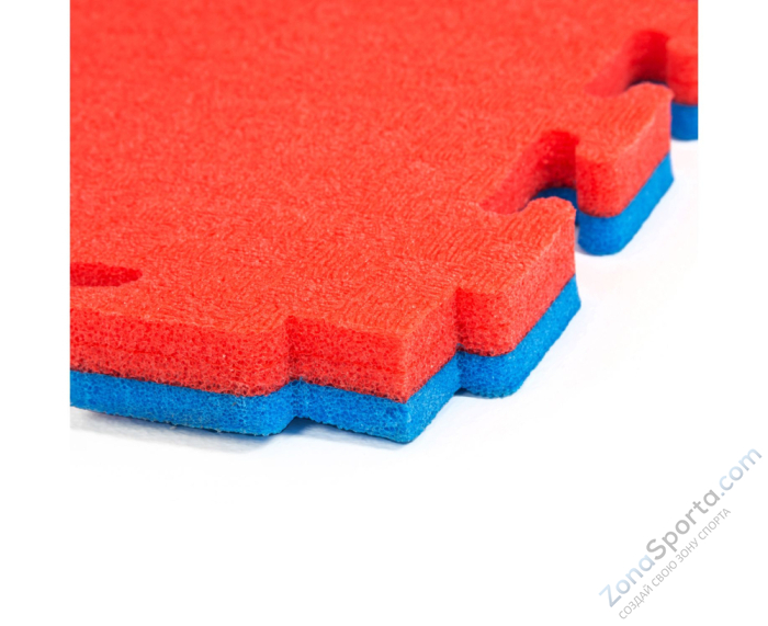 Будо-мат DFC, 100 x 100 см, 40 мм, цвет сине-красный