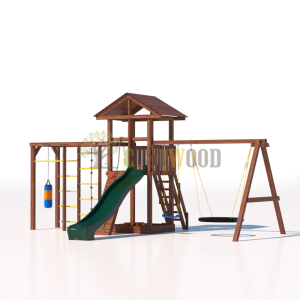 Детская деревянная игровая площадка для улицы дачи CustWood Active 5
