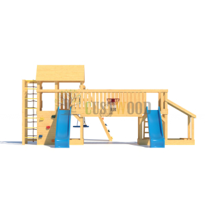 Детская деревянная игровая площадка для улицы дачи CustWood Scout S12