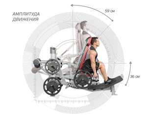 Гак-приседание, становая тяга Hoist RPL-5356