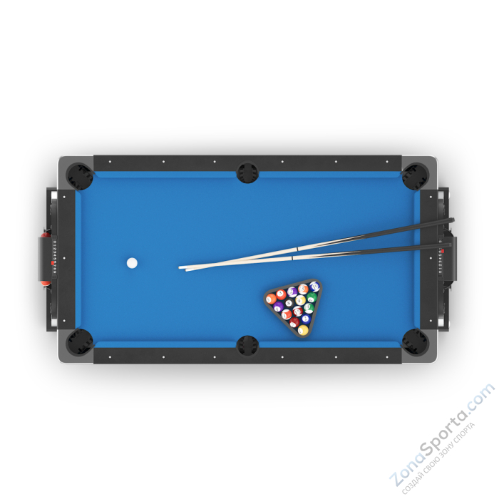 Игровой стол Unix Line Трансформер 4 в 1 (204х112 cм) Black