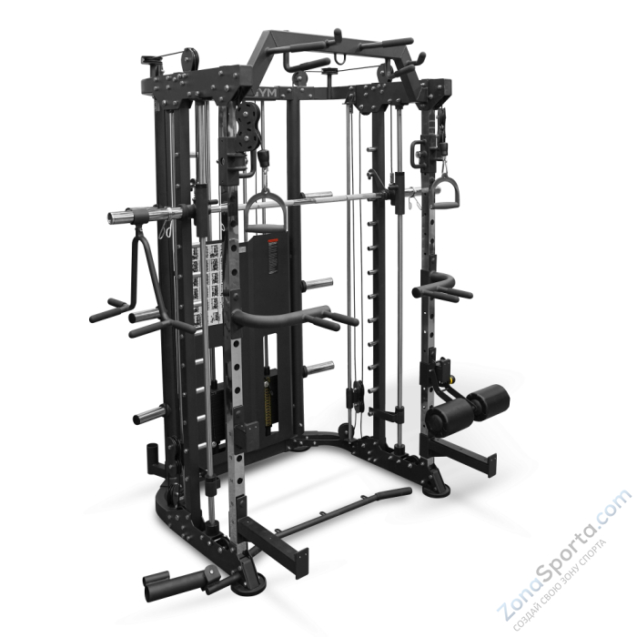 Многофункциональный силовой комплекс со встроенными весовыми стеками профессиональный Bronze Gym YARD
