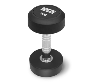 Набор обрезиненных гантелей Bronze Gym, 2.5-25 кг - 10 пар, шаг 2,5 кг