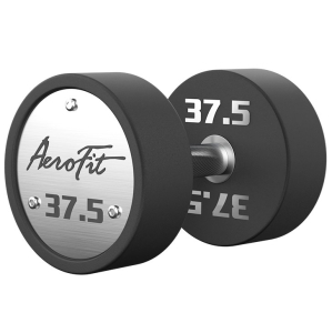 Набор полиуретановых гантелей AeroFit, 27,5-37,5 кг, 5 пар, шаг 2,5 кг