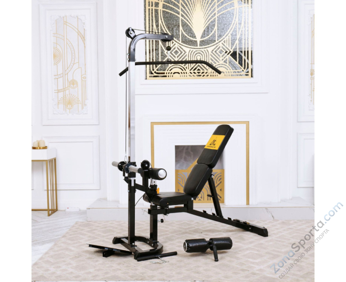 Скамья с вертикальной и горизонтальной тягой DFC Powertec