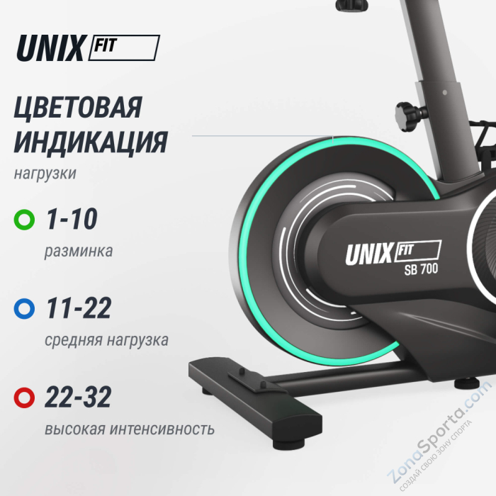 Велотренажер Спин-байк Unix Fit Smart Light 700